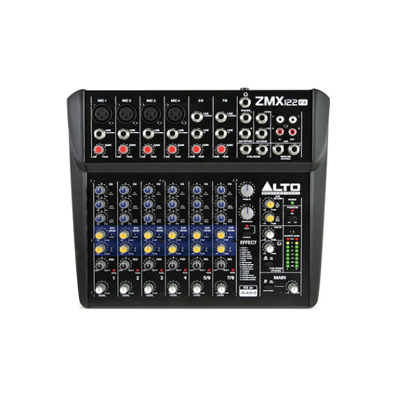 Vermietung und Verleih von Alto ZMX 122FX  kompakt Live Mixer Mischpult auf Mallorca