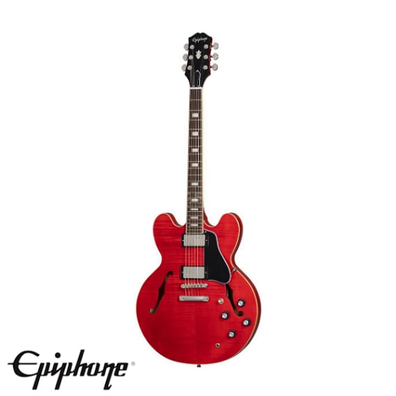 Vermietung von Epiphone ES-335 Cherry E-Gitarre auf  Mallorca
