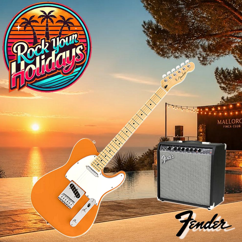 Fender Player Series Tele MN Capri E-Gitarre mit Zubehör zur Miete auf Mallorca