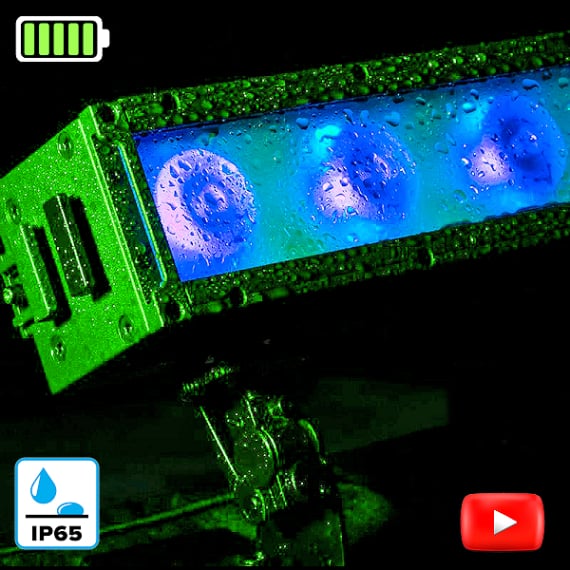 Vermietung und Verleih von FOS Luminus Akku Bar IP 65 - Batterie Floor Bar auf Mallorca