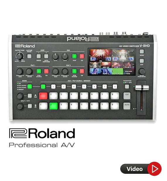 Vermietung von Roland Video-Mixer-Switcher auf Mallorca