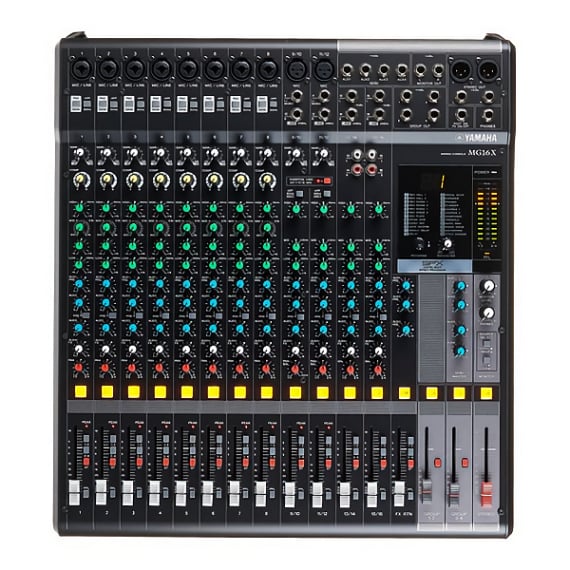 Vermietung und Verleih von Yamaha MG16X kompakt Live Mixer Mischpult auf Mallorca