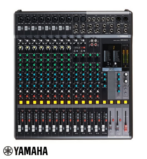 Vermietung und Verleih von Yamaha MG16X kompakt Live Mixer Mischpult auf Mallorca