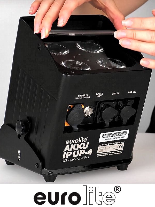 Vermietung von EUROLITE AKKU IP Spots bei Eventsolution auf Mallorca