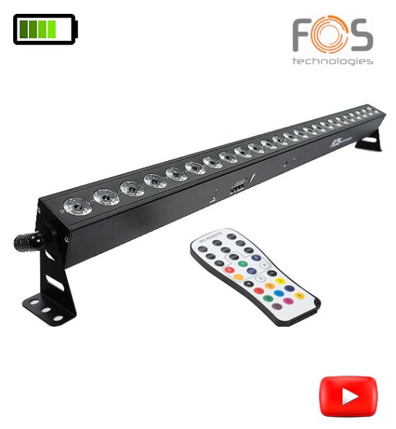 RRental battery lights - RGBW in Mallorcaent Showtec multi effect LED lighting systems for parties, disco and events in Mallorca