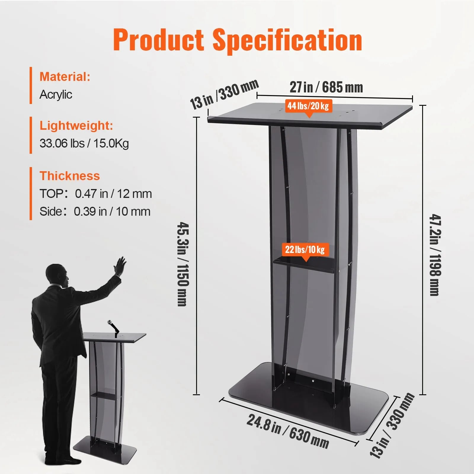 Rental of lectern in Mallorca