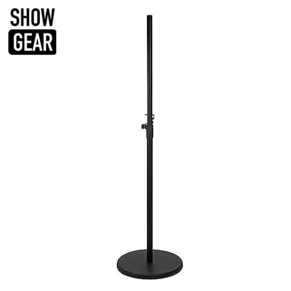 ental of Showgear speaker stand with round base plate for weddings and events in Mallorca