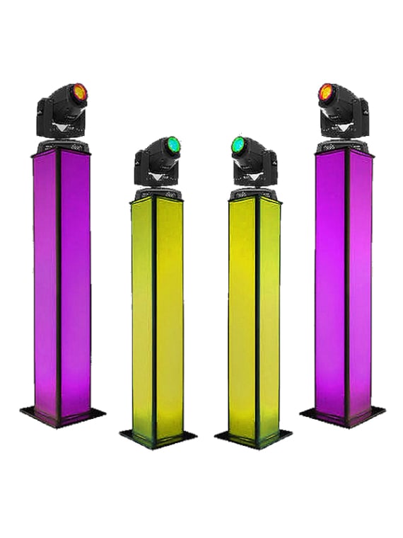 Rental of moving light truss tower set in Mallorca